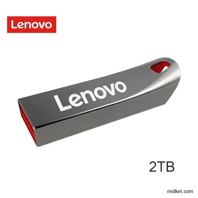 Original Lenovo 2TB USB Flash 3.0 Drive 1TB Metal Real Capacity Memory Stick High Speed Storage U Disk For Laptop/Tablet Ps4
