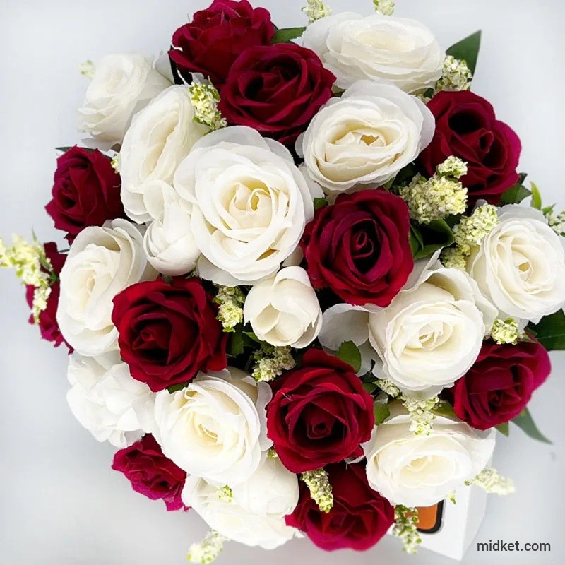 Bride Bridesmaid Wedding Bouquet Silk Ribbon Roses Artificial Holding Flowers Bride Mariage Bouquet Wedding ramo rosas novia